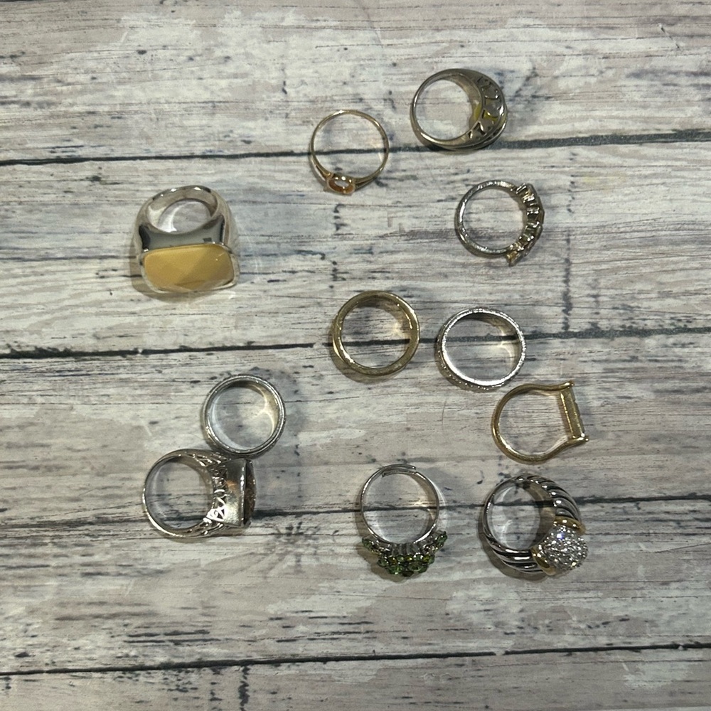 Miscellaneous 925 vintage Silver and Gold Rings